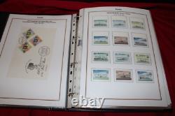 Collection de timbres de Tuvalu 1989-1998 U/m Neuf, Bon État Utilisé, Échantillons Etc Dans un Album