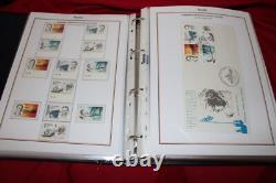 Collection de timbres de Tuvalu 1989-1998 U/m Neuf, Bon État Utilisé, Échantillons Etc Dans un Album