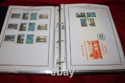 Collection de timbres de Tuvalu 1989-1998 U/m Neuf, Bon État Utilisé, Échantillons Etc Dans un Album