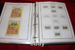 Collection de timbres de Tuvalu 1989-1998 U/m Neuf, Bon État Utilisé, Échantillons Etc Dans un Album