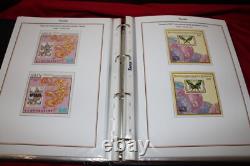 Collection de timbres de Tuvalu 1989-1998 U/m Neuf, Bon État Utilisé, Échantillons Etc Dans un Album