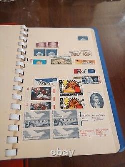 Collection de timbres de boutique des États-Unis dans un livre de stock parfait pour collectionneurs 1963 et suivants