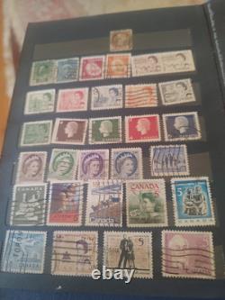 Collection de timbres de boutique exceptionnelle dans un beau classeur des années 1900 et suivantes