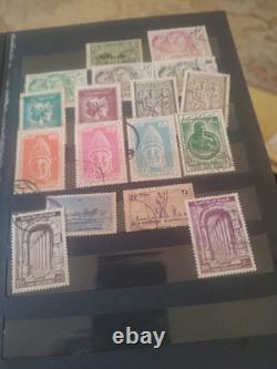 Collection de timbres de boutique exceptionnelle dans un beau classeur des années 1900 et suivantes