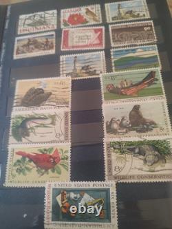 Collection de timbres de boutique exceptionnelle dans un beau classeur des années 1900 et suivantes