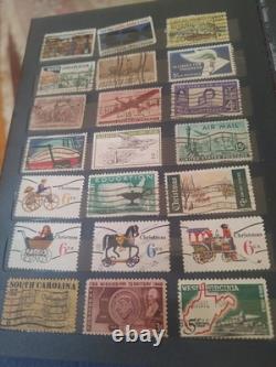 Collection de timbres de boutique exceptionnelle dans un beau classeur des années 1900 et suivantes