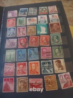 Collection de timbres de boutique exceptionnelle dans un beau classeur des années 1900 et suivantes