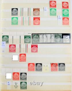 Collection de timbres de l'Empire allemand 1917-1941 dans un grand album