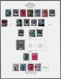 Collection de timbres de l’Inde 1855-2004, album Scott (photos dans la description)