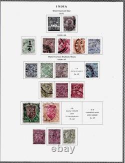 Collection de timbres de l’Inde 1855-2004, album Scott (photos dans la description)