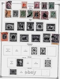 Collection de timbres de l’Inde 1855-2004, album Scott (photos dans la description)