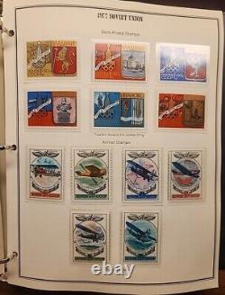 Collection de timbres de l'Union soviétique dans un album 1976-1991, 130 pages