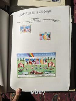 Collection de timbres de l'île Norfolk avec FDC dans 2 albums Lighthouse provenant d'une succession