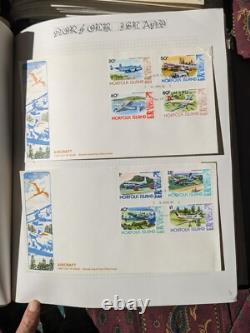 Collection de timbres de l'île Norfolk avec FDC dans 2 albums Lighthouse provenant d'une succession