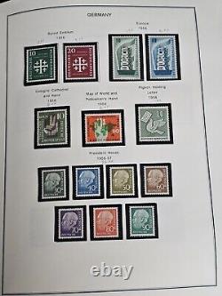 Collection de timbres de la Monnaie allemande principalement NH dans l'album Scott