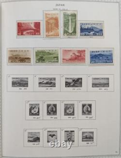 Collection de timbres de la Monnaie du Japon dans un album spécial Minkus