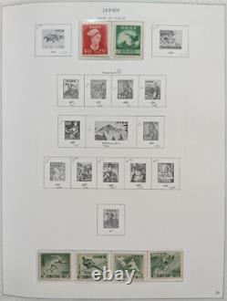 Collection de timbres de la Monnaie du Japon dans un album spécial Minkus
