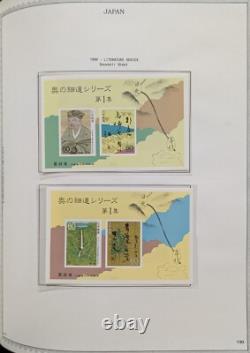 Collection de timbres de la Monnaie du Japon dans un album spécial Minkus