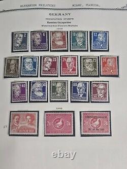 Collection de timbres de la RDA d'Allemagne dans l'album Scott