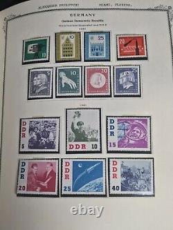 Collection de timbres de la RDA d'Allemagne dans l'album Scott