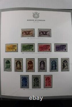 Collection de timbres de luxe du Royaume d'Italie Principalement MNH Certificats! Collection de timbres