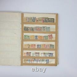 Collection de timbres de plus de 1800 anciens timbres autrichiens utilisés/neufs/avec charnière dans un album fait main
