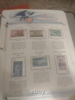 Collection de timbres des États-Unis 1925 Fwd dans des pages et un album White Ace. Superbe.