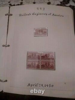 Collection de timbres des États-Unis 1948 à nos jours - Blocs et blocs de plaques. Impressionnant