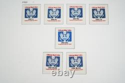 Collection de timbres des États-Unis 1978-1997 de plus de 525 timbres, principalement neufs, dans un album Davo, valeur faciale 260 $+