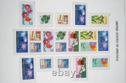 Collection de timbres des États-Unis 1978-1997 de plus de 525 timbres, principalement neufs, dans un album Davo, valeur faciale 260 $+