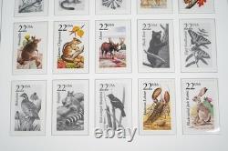 Collection de timbres des États-Unis 1978-1997 de plus de 525 timbres, principalement neufs, dans un album Davo, valeur faciale 260 $+