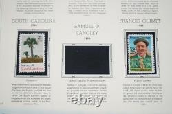 Collection de timbres des États-Unis 1988-1991 de 150 timbres principalement neufs sans charnière dans un album White Ace