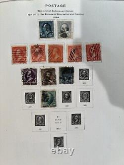 Collection de timbres des États-Unis L'Album National 1847-1946 George Washington Non dentelé