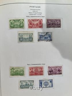 Collection de timbres des États-Unis L'Album National 1847-1946 George Washington Non dentelé