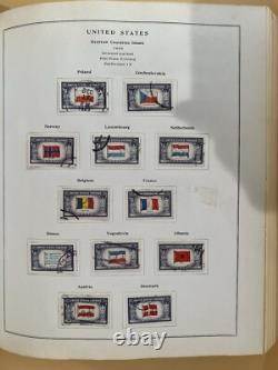 Collection de timbres des États-Unis L'Album National 1847-1946 George Washington Non dentelé