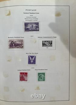 Collection de timbres des États-Unis L'Album National 1847-1946 George Washington Non dentelé
