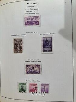 Collection de timbres des États-Unis L'Album National 1847-1946 George Washington Non dentelé