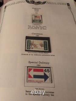 Collection de timbres des États-Unis à partir de 1897 dans un album Minkus bien rempli. Jugez par vous-même