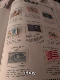 Collection de timbres des États-Unis à partir de 1897 dans un album Minkus bien rempli. Jugez par vous-même