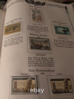Collection de timbres des États-Unis à partir de 1897 dans un album Minkus bien rempli. Jugez par vous-même
