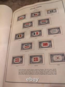 Collection de timbres des États-Unis à partir de 1936 dans un énorme album HE Harris. COLOSSAL