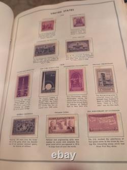 Collection de timbres des États-Unis à partir de 1936 dans un énorme album HE Harris. COLOSSAL