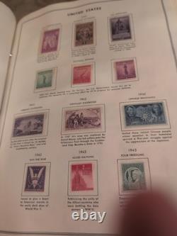Collection de timbres des États-Unis à partir de 1936 dans un énorme album HE Harris. COLOSSAL