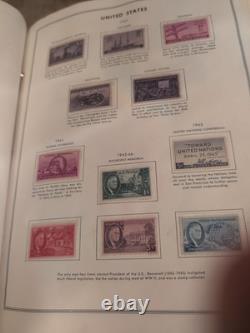 Collection de timbres des États-Unis à partir de 1936 dans un énorme album HE Harris. COLOSSAL