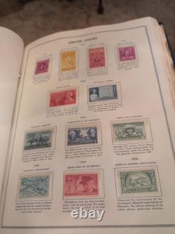 Collection de timbres des États-Unis à partir de 1936 dans un énorme album HE Harris. COLOSSAL
