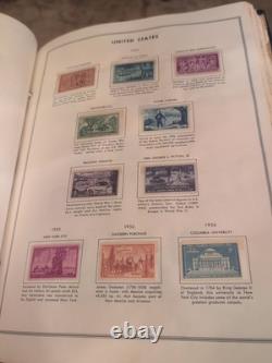 Collection de timbres des États-Unis à partir de 1936 dans un énorme album HE Harris. COLOSSAL