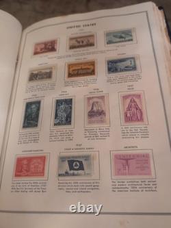Collection de timbres des États-Unis à partir de 1936 dans un énorme album HE Harris. COLOSSAL