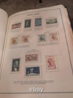 Collection de timbres des États-Unis à partir de 1936 dans un énorme album HE Harris. COLOSSAL