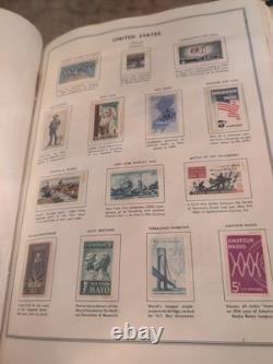 Collection de timbres des États-Unis à partir de 1936 dans un énorme album HE Harris. COLOSSAL