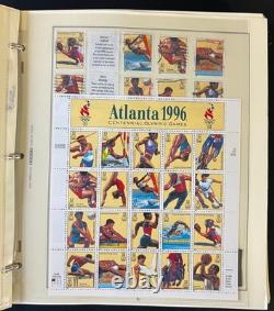 Collection de timbres des États-Unis, album Scott, neufs et oblitérés 1995-2000 ZAYIX